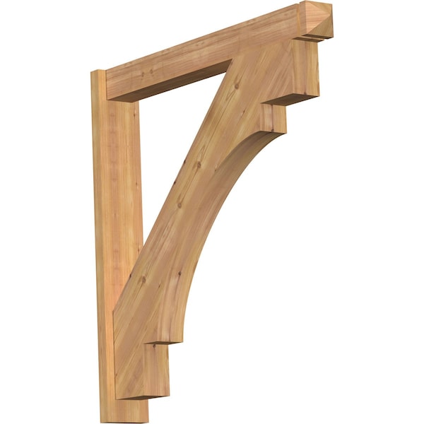 Ekena Millwork Merced Arts & Crafts Smooth Outlooker, Western Red Cedar, 5 1/2"W x 40"D x 40"H OUT06X40X40MRC03SWR - main